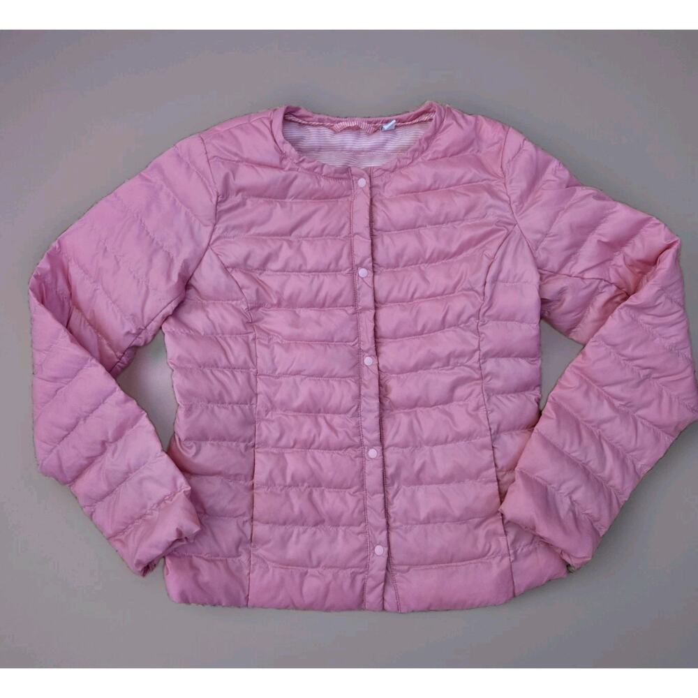 Uniqlo Jacket Kids Packable Original UNI QLO Lightweight Girls Padded Coat 9-10y